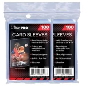 Ultra Pro Pochettes standard pour cartes &agrave; monnaie souples pour cartes &agrave; collectionner telles que Pok&eacute;mon, Magic, cartes de sport, taille standard, transparentes. (Toys for Fun FR, neuf)