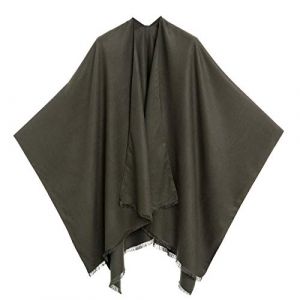 MELIFLUOS DESIGNED IN SPAIN Châle Wrap Poncho Ruana Cape Cardigan Chandail Ouvert devant pour l'Automne Hiver (PC03-10) (Don Panuelo, neuf)