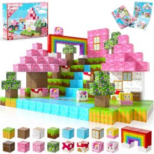 Blocs Magn&eacute;tiques Monde de Construction Magn&eacute;tique Construis Mon Monde Magn&eacute;tique de Licorne de R&ecirc;ve 100 Pi&egrave;ces Blocs Magn&eacute;tiques Cadeaux Licorne pour Filles 4 5 6 7 8 9 Jeux Magn&eacute;tiques Jouets (Sau Fung Trading, neuf)