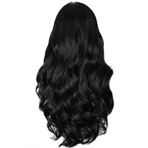 Uooduby Vague de Corps de Lacet Perruque Ligne de Cheveux Vague de Corps Perruques de Cheveux Humains BréSilien Pré-Plumé Dentelle Perruques de Cheveux Humains (juekangwa, neuf)