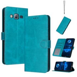 QiongniAN Coque en Cuir Compatible avec Samsung Galaxy J3 2016,Compatible avec Samsung Galaxy J3 2016 SM-J320FN SM-J320P SM-J320M SM-J320A SM-J320G SM-J320YZ &Eacute;tui pour t&eacute;l&eacute;phone &agrave; clapet Coque Green (QiongniAn, neuf)