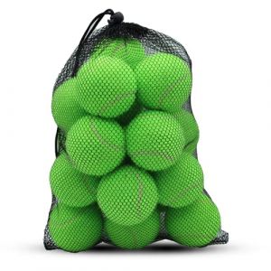 SHYUJAJIE Lot de 20 balles de tennis d'entraînement à haute élasticité pour débutants, exercice pour chien (vert clair) (Fast Media Ships From USA, neuf)