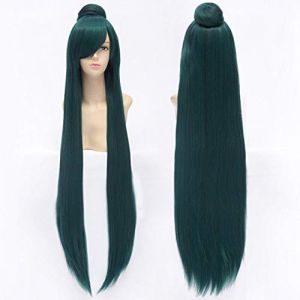 100 cm / 1 M de Long droite Anime marin lune marin Pluto Meiou Setsuna perruques Cosplay Costume perruque avec un chignon + bonnet de perruque comme image (good stuff A, neuf)