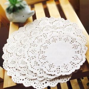 Lot De 100 Napperons En Papier Rond, Dessous De Verre En Papier &Agrave; G&acirc;teau En Dentelle Blanche, Adapt&eacute;s Pour Mariage, Anniversaire, G&acirc;teau, Dessert, Vaisselle, D&eacute;coration AlimentaireDecoration (qingwai, neuf)