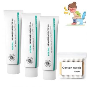 Cr&egrave;me &agrave; base de plantes contre les h&eacute;morro&iuml;des Qartel, Herbal Hemorrhoids Cream Qartel, Qartel Herbal Hemorrhoids Cream, Cr&egrave;me pour le traitement des h&eacute;morro&iuml;des, cr&egrave;me pour les h&eacute;morro&iuml;des (3 Pcs) (weitaowenhua, neuf)