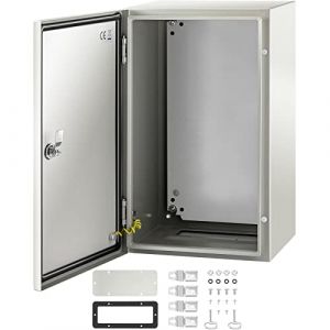 VEVOR Boîte de Distribution Électrique 50x30x25 cm Armoire Électrique IP66 Armoire de Distribution en Acier au Carbone Cache Compteur Électrique Coffret Électrique Étanche Extérieur pour Montage Mural (VEVOR Direct Store FR, neuf)