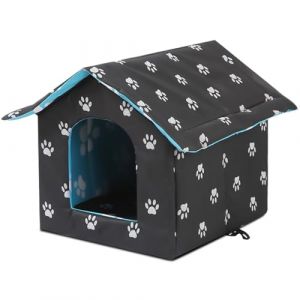 Pengrity Niche pour Chat Extérieur Hiver, Niche Chat Extérieur, 45x43x40 cm, Cabane Chat Exterieur, Imperméable et Chaude Maison Chat, Niche Pliable pour Chien, pour Animaux Domestiques Errants (jack zhouwang, neuf)