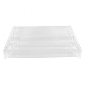 IWOWHERO Pr&eacute;sentoir &agrave; Vernis &agrave; Ongles Transparent 5 &Eacute;tages 31X212X135 CM en Acrylique Organisateur D&eacute;montable pour Salon de Manucure &Eacute;tag&egrave;re de Rangement Multifonction Pr&eacute;sentoir &agrave; (Ssaaya, neuf)