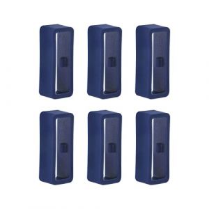 6 Pièces Boucle de Bracelet de Montre 22mm, Passant Bracelet Montre Silicone pour Garmin Fenix 5/Fenix 5 Plus/Fenix 6/Fenix 6 Pro/Fenix 7/Fenix 7 Solar/Forerunner 935/945/Instinct (Bleu) (KAREN66, neuf)