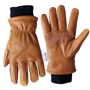 NBLEAGLO Gants de travail en cuir marron, doublure Thinsulate chaude pour temps froid, gants de travail pour homme et femme (doublure Thinsulate 3M, extra large) (Fast Media Ships From USA, neuf)