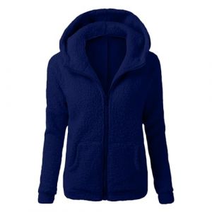Vetement Femme Hiver Veste Polaire &agrave; Capuche Zipp&eacute; &agrave; Manche Longue Pull Avce Poche Manteau Chic Et Elegant Chaud Sweat Pas Cher Hoodie Y2K, Polaire Veste Femme, Sweat &agrave; Capuche Chaud Laine Zipp&eacute; Tops (⭐⭐⭐⭐⭐5.0 Zhiyao, neuf)