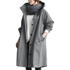 RUITOTP Trenchs pour Femmes Manteau Imperméable Pluie Longs Poncho de Pluie Cape de Pluie Anti-Pluie Coupe-Vent Respirant Grande Taille Imperméable avec Poche a Capuche Manteau de Pluie (RUITOTP, neuf)