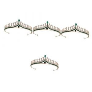 FOMIYES 4 Pièces tiare couronne princesse couronne de princesse hair toppers couronnes pour femmes de princesse accessoires de cheveux pour femmes couronne de femme strass Green (Family&Personal, neuf)