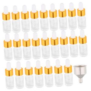 VALICLUD Lot De 25 Flacons Compte-Gouttes Vides À Bec Verseur Flacons Compte-Gouttes De Distribution Flacon Compte-Gouttes Pour Les Yeux Flacon De Voyage En Verre (Cedongh, neuf)