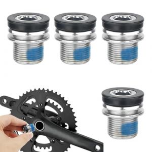 KEMUZ 4 Pi&egrave;ces Vis De Manivelle, Vis De Manivelle Hexagonales M15 Pour V&eacute;lo Avec Bague D'&Eacute;tanch&eacute;it&eacute;, Vis De Bras De Manivelle, Vis De P&eacute;dalier Pour V&eacute;lo &Eacute;lectrique, Vtt, Bmx, Pedalier Vtt (WEIWEIHAI, neuf)
