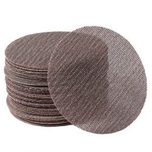 UPWOOD Lot de 50 Disques Abrasifs Maille 150mm (6 Pouces) Grain 60 Crochet et Boucle, Sans Poussière, Anti-blocage, Pour Carrosserie, Bois, Métal, Plastique, Peinture, Compatible Meuleuses 150mm (Upwood, neuf)