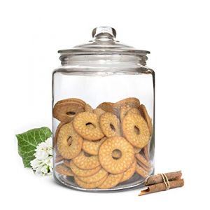 Sendez Bocal de Conservation 6L avec Couvercle - Récipient en Verre, Bonbonnière, Bocal à Biscuits Mason (Sendez GmbH, neuf)