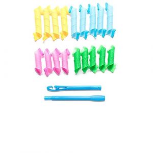 Bigoudis Cheveux,Bigoudis 12pcs 18pcs 30cm 45cm Magic Hair Rouleau bigoudis en spirale souple Curls magique Curle Bigoudi DIY cheveux Styling Outils Curl(Wave roll 25cm) (Chuyang.store, neuf)