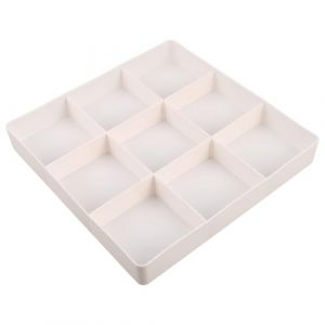 PATKAW Organisateur de Tiroir Extensible Blanc 39X5X265 CM 3 Compartiments R&eacute;glables S&eacute;parateur de Tiroir en Plastique pour Coiffeuse Rangement Maquillage Bureau et Salle de Bain (iLANG, neuf)
