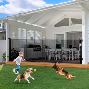 Barri&egrave;re de s&eacute;curit&eacute; pour escalier et porte, extensible de 0 &agrave; 700 cm, 115 cm de haut, barri&egrave;re de s&eacute;curit&eacute; pour b&eacute;b&eacute;s et animaux domestiques avec maille renforc&eacute;e, barri&egrave;re de s&eacute;curit&eacute; pour escaliers (Top-Newest, neuf)