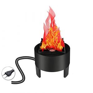 Lancoon Ampoule LED 3D Fausse Flamme de Feu, 1 Pi&egrave;ce Ampoule Flamme Vacillante Artificielle, Lampe &Eacute;lectrique Effet de Feux de Camp pour Int&eacute;rieur, D&eacute;coration de No&euml;l, Halloween, Festival, &Eacute;v&eacute;nement (Lancoon, neuf)