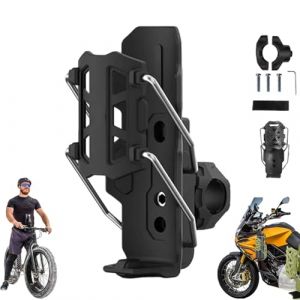 Support Gourde V&eacute;lo, Porte-Bidon pour V&eacute;los, ince Automatique Porte-Gourde Adaptatif Fixation Rotation 360 Degr&eacute;s pour Guidon de V&eacute;lo Moto et Activit&eacute;s Ext&eacute;rieures (Luylmo, neuf)