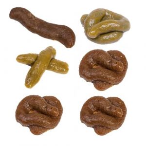 VAEIORP 6 Pcs Faux Caca Caca En Plastique Fausse Crotte Merde Caca Extensible Amis De Merde Farce Et Attrape Livr&eacute; Pour Le Poisson d'Avril d'Halloween (shenzishumaoyi, neuf)