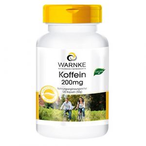 Caféine 200 mg - 120 gélules - Végan | Warnke Vitalstoffe - Qualité des pharmacies allemandes (Warnke Vitalstoffe GmbH, neuf)