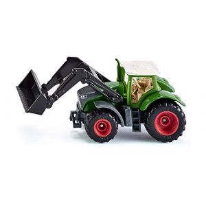 siku 1393, Tracteur Fendt 1050 Vario avec Chargeur Frontal, Vert/Noir, Chargeur frontal mobile, Cabine amovible, Pneus en caoutchouc (Ponera, neuf)