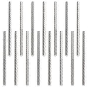 SRTSTR 15 Pièces Tige Filetée M6 x 100mm Tige Filetée Inox M6 Tiges Filetées en Acier Inoxydable Entièrement Filetée Tige Goujons, Tige Entièrement Filetée (Zhongtou Smart Device, neuf)