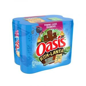 POMME CASSIS FRAMBOISE BOITE SLIM 6X33CL, OASIS, L'UNITÉ (IC-Boutique, neuf)