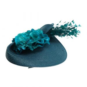 PRETYZOOM Chapeau Haut De Forme Exag&eacute;r&eacute; Bandeau Bibi De Mariage Chapeau De F&ecirc;te De Th&eacute; Pour Filles Bibi Floral Couvre-Chef &Agrave; Plumes De Mariage Bandeau Vintage Pour (Coddle HSY, neuf)