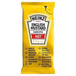 Heinz moutarde anglaise sachets individuels - 50 x 5GM (LOGAN MALL, neuf)