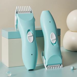 SPYMINNPOO Ensemble de Tondeuse &agrave; Cheveux pour b&eacute;b&eacute; S&ucirc;r et Pr&eacute;cis, Tondeuse &eacute;lectrique Ultra Silencieuse pour Nouveau-n&eacute;s, &agrave; Cheveux Pratique pour des R&eacute;sultats Pr&eacute;cis (newxinfu-EU, neuf)