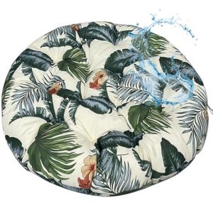 MSNCS Coussin pour Fauteuil Papasan - Rond diamètre 40/50/60/80/100/120 cm épaisseur 10 cm Coussin de Siège Imperméable, extérieur/intérieur - Coussin de Sol pour Meubles de Jardin(Color 1,60x60cm) (geenahont, neuf)