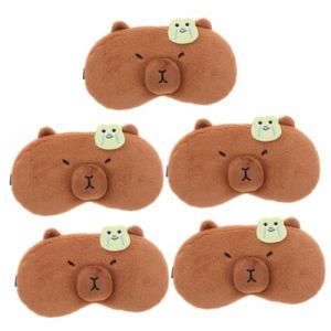 FOMIYES 5 Pièces cache-œil capybara cache oeil masques masque pour les yeux des animaux masque yeux Cache-yeux masque facial cache-oeil bandeau pour adulte masques de sommeil pour femmes (Family&Personal, neuf)