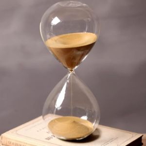 60 Minutes Verre sablier Cuisine sablier 1 Heure Outil de Gestion du Temps personnalité créative Verre sablier Ornements (qianxibai, neuf)
