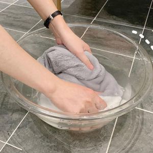 Acouto Bassin Transparent, Lavabo en Plastique, Lavabo Transparent de Grande capacit&eacute; pour le Lavage du Visage, la Lessive et la Cuisine (Moyen) (Poiy, neuf)