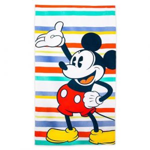 Disney Store Official Serviette Mickey Mouse, 150 x 74 cm, Serviette pour Enfants, Plage, Bain, Piscine, Vacances (Disney Store FR, neuf)