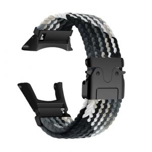 Tress&eacute; Bracelet en Nylon Compatible avec Suunto Ambit 3/3 Run/2/2R/2S/1/Sport Bracelet, R&eacute;glable Boucles Lat&eacute;rales en M&eacute;tal Sport Hommes Femmes Bande de Rechange pour Suunto Ambit 3 Sangles (8) (Kemikeji, neuf)