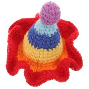 Garneck Barrette Cheveux Laine Crochet Color&eacute;e Forme de Chapeau Pince Mignonne pour Accessoire et Confortable (MinghuiD, neuf)