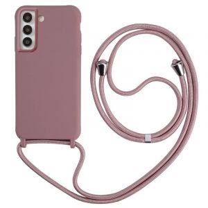 Keteen Collier pour Samsung Galaxy S21 FE Coque Silicone Liquide Bumper Housse Galaxy S21 FE Lani&egrave;re avec Cordon R&eacute;glable Longueur Cha&icirc;ne Lanyard Case Housse &Eacute;tui pour Samsung Galaxy S21 FE, Or Rose (Keteen, neuf)