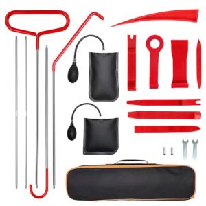 Kit Ouverture Porte Voiture,Outil Demontage Garniture,Outil Demontage Garniture Voiture,20Pièces Outils de Retrait de Garnitures avec Pompe à Air pour Ouverture de Portière Kit Réparation de Voiture (sihuiouzhou, neuf)