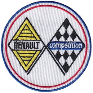 642A - Ecusson Patch Brodé Thermocollant - Diametre 7,8 cm - Automobile France Logo Marque Rétro Vintage (MAXIMUM PATCHES, neuf)