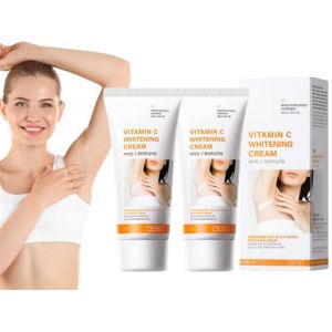 Skin Whitening Cream for Body,2pcs Creme Eclaircissante,Underarm Whitening Cream,CrèMe éClaircissante pour Le Corps à La Vitamine C,CrèMe éClaircissante pour Les Zones Intimes (mjy79go, neuf)