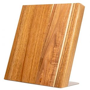 Coninx Bloc &agrave; Couteaux Aimant&eacute; en Bois d'Acacia | 27.5x27.5CM | Bloc Couteau Magn&eacute;tique | Range Couteaux de Cuisine | Aimant Puissant | Pieds Antid&eacute;rapants | Porte Couteaux Aimant&eacute; | Support Couteaux (COFARO, neuf)