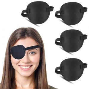 COYUN 4 Pcs Cache Oeil Adulte Enfant Cache-Œil Cache Oeil Medical Cache Oeil Pirate Eye Patchs One Eye Cover 3d Patches Oculaires Réglables Pour Amblyopie, Strabisme Et Après Une Chirurgie (HLWA RETAILS LTD UKSTORE, neuf)