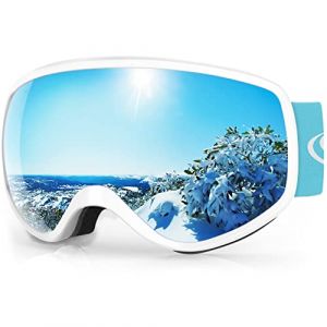 Findway Masque de Ski Enfant 3 à 12 Ans - Lunettes de Ski Enfant Masuqe Ski pour Garçon et Fille Anti-UV Antibuée Compatible avec Casque pour Ski Autres Sports (Findway Direct, neuf)