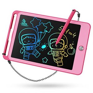 TEKFUN Tableau d'écriture LCD Enfants Jouets Educatif, Tablette Dessin Enfants de 8,5 Pouces Ardoise Magiqu Coloré, Cadeaux d'anniversaire Noël pour Les Filles Et Garçons de 3 4 5 6 7 Ans (Rose) (Ozean, neuf)