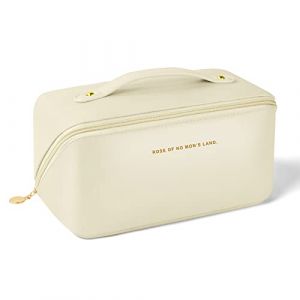 Aucuu Grande Trousse de Maquillage, Trousse &agrave; Maquillage Voyage avec Poign&eacute;e, &Eacute;tanche Portable Trousse de Rangement Toilette Femme, Sac &agrave; Cosm&eacute;tiques en Cuir PU Pochette Cosmetique Grande (Aucuu&reg;-EU, neuf)
